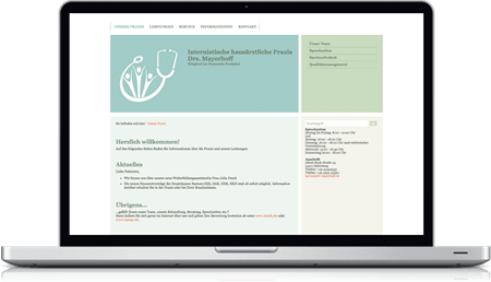 Ärzte Website - Praxis Drs. Mayerhoff