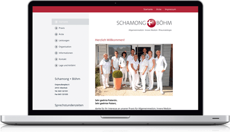 Ärzte Website - Schamong und Böhm
