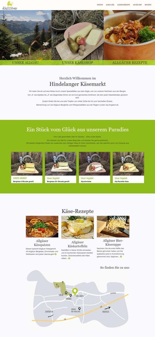 Beispiel-Website hindelanger-kaesemarkt.de