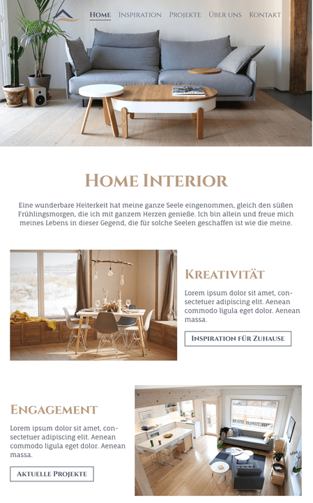Projektvorlage - Home Interior