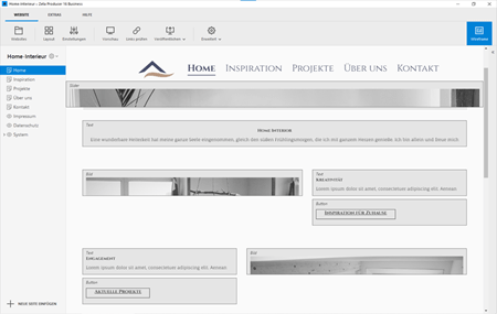 Wireframe-Ansicht