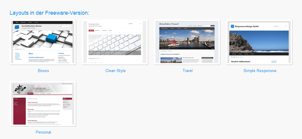 Responsive Layout - Freeware-Version