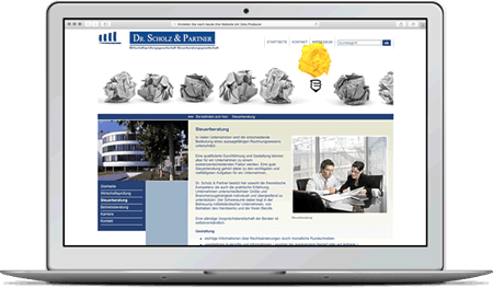 Steuerberater Homepage - Scholz und Partner