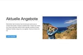 Design-Block - 2-Spalter - Text, Bild und Button