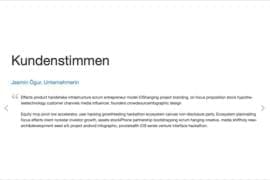 Design-Block - Animierte Zitate