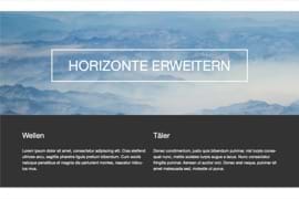 Design-Block - Container - randlos mit Hintergrundbild, randlos mit Hintergrundfarbe