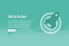 Design-Block - Text und Button mit Bild, farbig