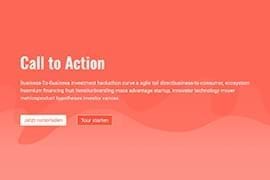 Design-Block - Text und Buttons, farbig