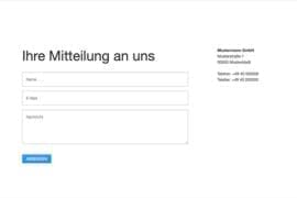 Design-Block - Kontakt - Kontaktformular mit Adresse