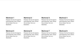 Design-Block - Merkmale 4-spaltig